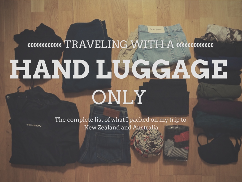hand luggage only