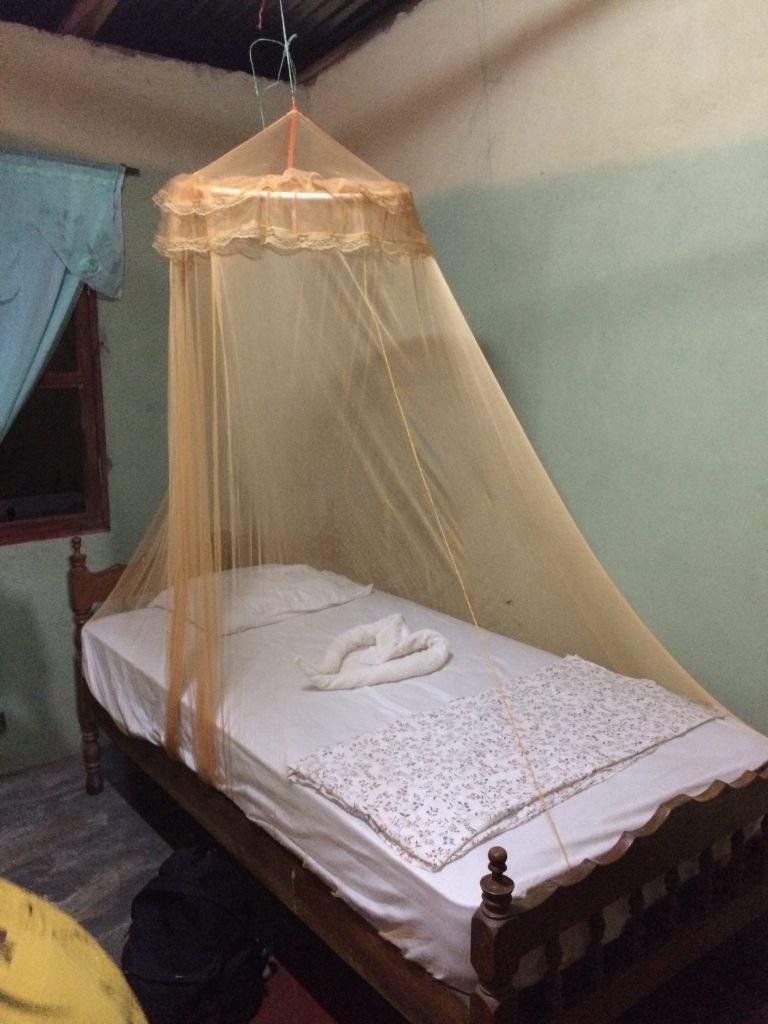My bed in Maria's house during my home stay in Nicaragua