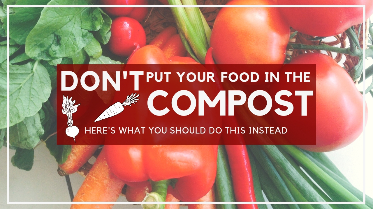 don't compost your food end food waste