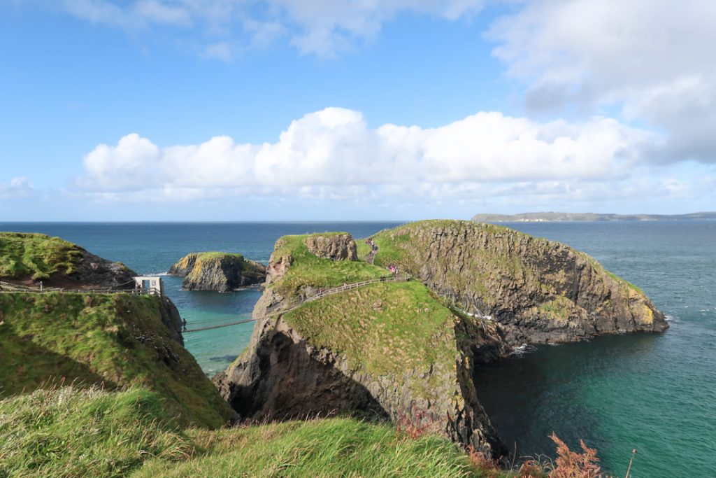 The famous rope bridge at Carrick-a-rede