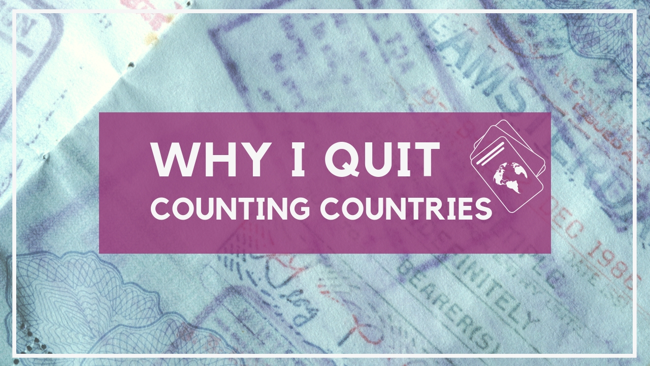why i quit countring countries